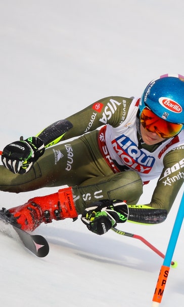 Shiffrin in 4th after 1st run of giant slalom at worlds